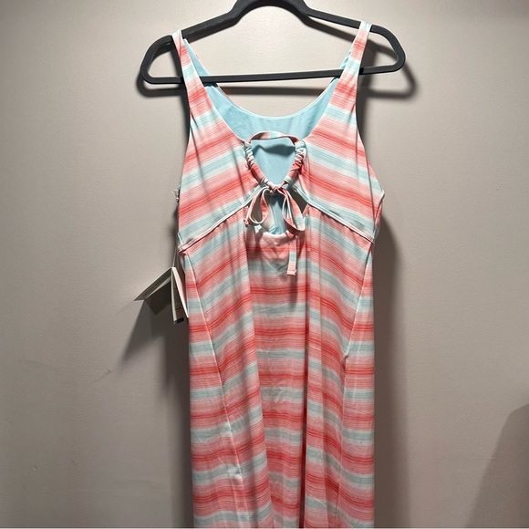 Carve Designs Zuri Dress in Lagos, Striped, Open Back, Built-in Bra, XL, NWT - Picture 4 of 15